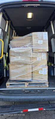 Druski merch delivered at the Kia Forum in Inglewood, Ca