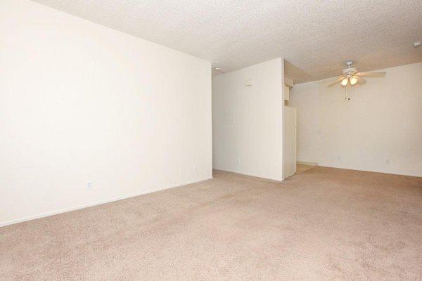 The kitchen and dining room had woodlook floors instead of vinyl and carpet in mine.