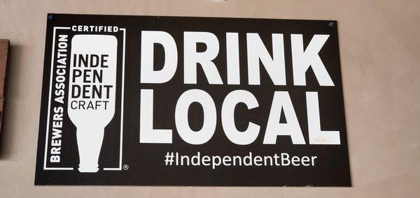 Drink Local Independent Beer Cheers