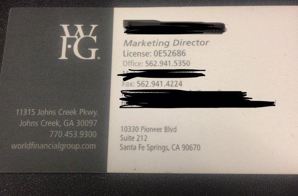 This is the current address they are using in Santa Fe Srings