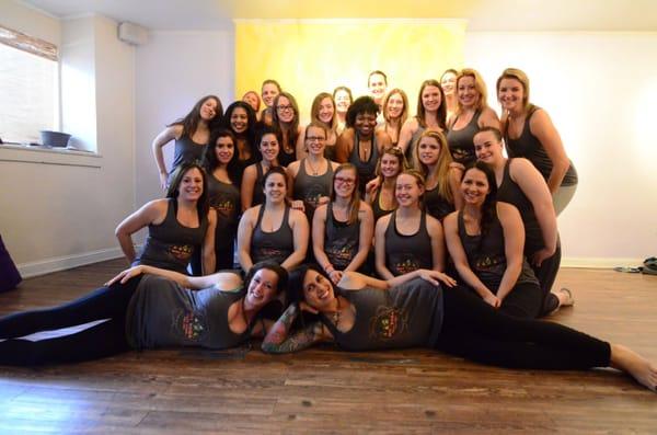 Another talented group of new certified yoga teachers!