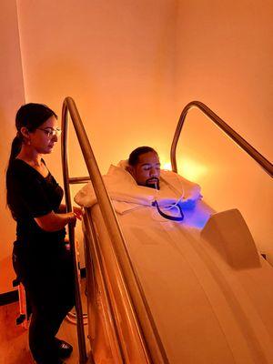 Detox, boost immunity, and enhance circulation with the ozone sauna. Relax as oxygen and heat work together to revitalize your body.