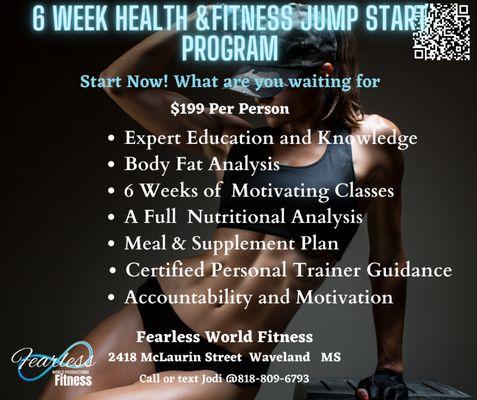 ARE YOU READY TO FEEL AND LOOK BETTER? THE 6 WEEK JUMP START PROGRAM IS JUST FOR YOU!! CALL JODI @ 818-809-6793