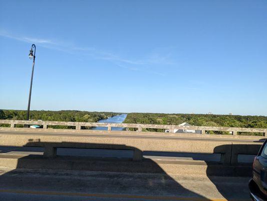 Southbound, looking east on the W.C. Holmes Memorial Bridge