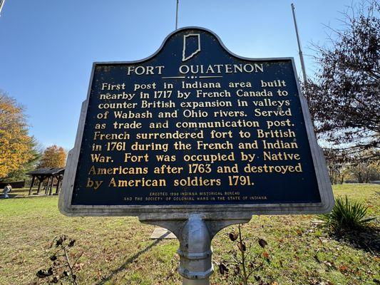 Fort Ouiatenon on November 4, 2023.