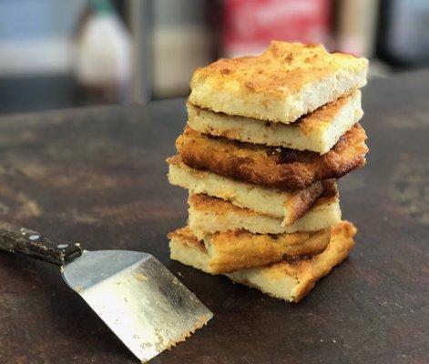 Stack of 4th generation cornbread recipe