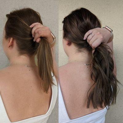 Bellami Extensions + cooler toned blend