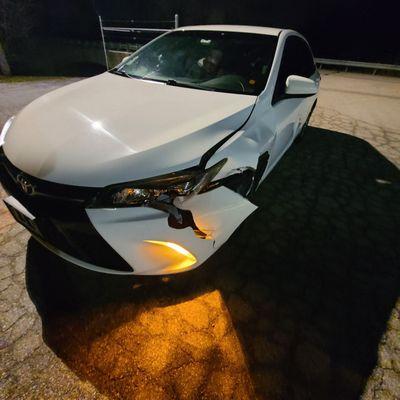 Before and after pictures of hitting a deer and the magic moran auto did. Excellent job and happy with the work.