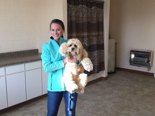 We offer baths and nail trims as well