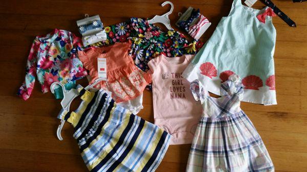 Love Gymboree all the dresses are Gymboree except the plaid, that was osh kosh! Used my gymbucks for great deals