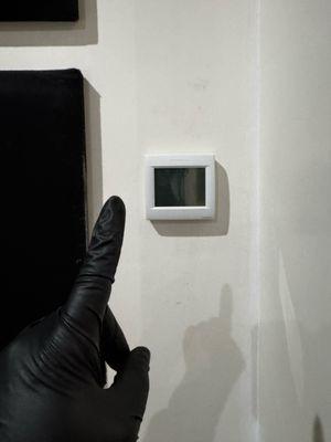 Thermostat installation and programming.