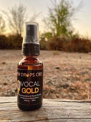 Introducing the first CBD vocal spray - Vocal Gold!