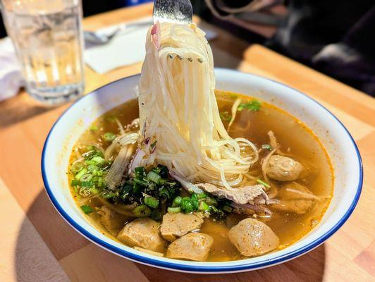 Boat noodle soup