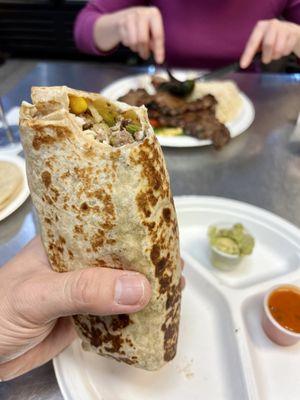 $17 Beef burrito