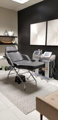 Relax in spa-like treatment room.