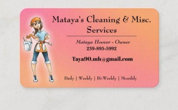 Mataya's Cleaning and Misc Services