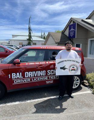 Big day in Mount Vernon! Another student has successfully passed their driving test. Wishing them safe and confident driving!