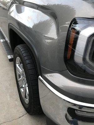 Damages to work truck