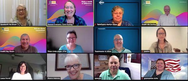 Confident Communicators Meeting on Zoom