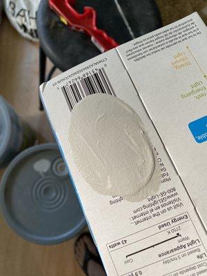 This swatch is what it came out of the can