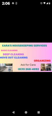 Cara's Housekeeping Services