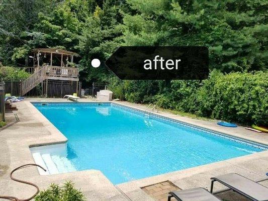 Right after we finished the vacuum !!