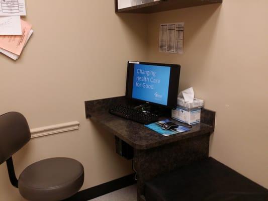 What kind of pictures can you take at the Dr office? Doc enters your info on the terminal, gives you drugs and sends you home.