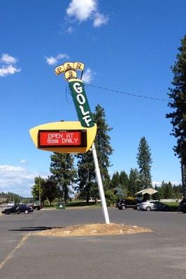 Great original sign with a modern update.