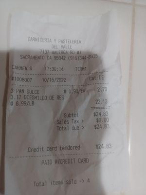 The cashier charges different prices and get mad when my husband questioned her.