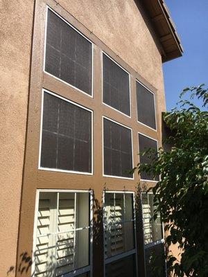 Solar mesh after install