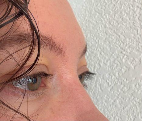 After photo of lash perm