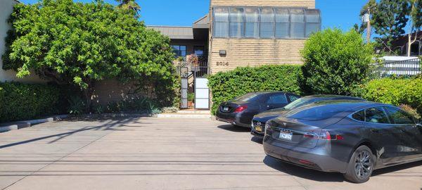 View from the front of our new office on Sepulveda. You can park at the meters on the street and call us for curbside service.