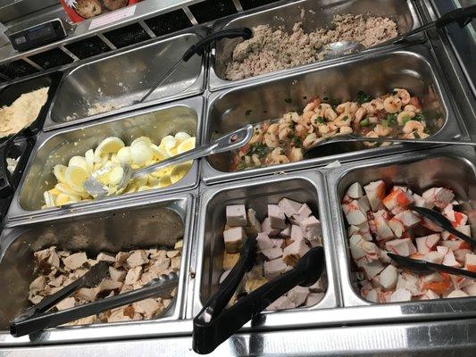 Salad bar at Rincon Market in San Francisco.