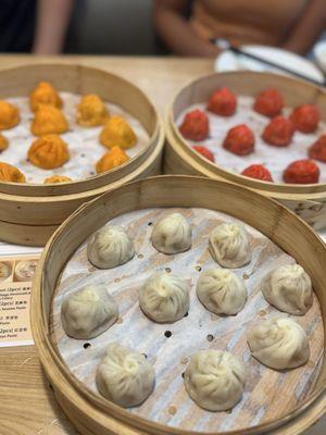 Original, kimchi, and Szechuan dumplings!