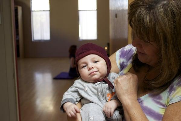 Baby Holders available in Post-natal classes.