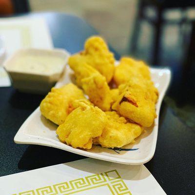 Paneer pakoda-like ricotta fritters I had at Italian country fairs growing up.
