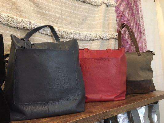 Leather totes