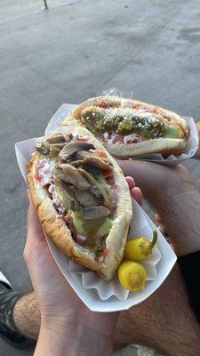 Sonoran hot dogs with ALL THE TOPPINGS!