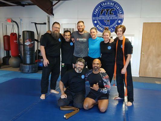 Nice visit from a great friend of FTC Martial Arts Academy!