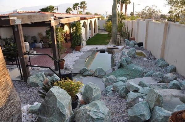 Here is one of the streams that run through the resort. Quartz rocks everywhere!