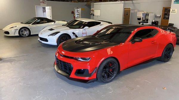 When your wheels are getting powder coated we store your vehicle indoor