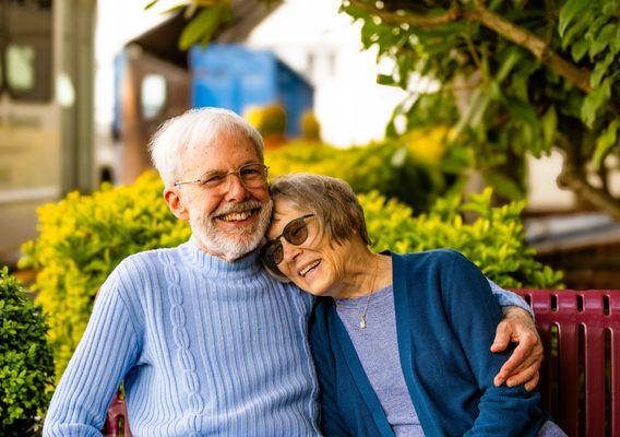 A engagement session photo of Carole and Bill in Everett, Washington.