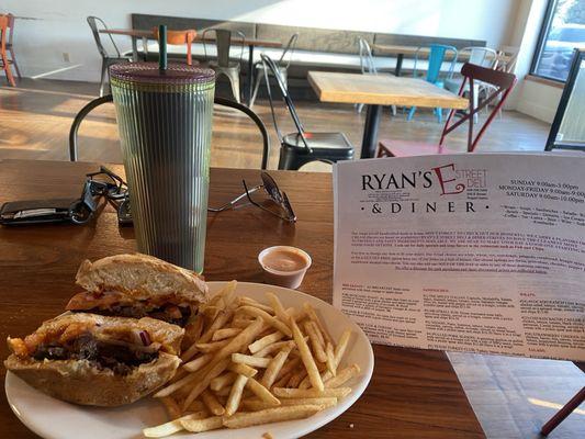 Yummy Spicy Peach Steak Sandwich!!!