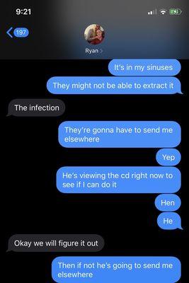 Proof that they did not even try to perform retreat on Monday. DR Maresca called me today claiming that's not the truth