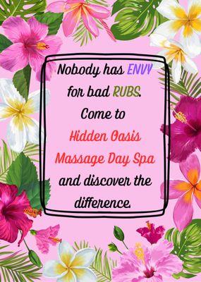 Hidden Oasis Massage Day Spa