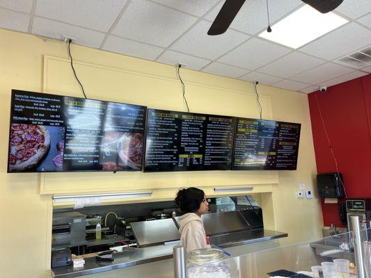 Inside Menu / Ordering Area
