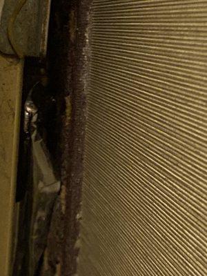 Behind the bed. Yuck!