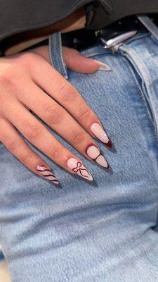 Gel x with christmas design