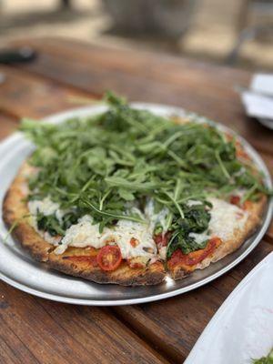 Gluten free crust with vegan cheese