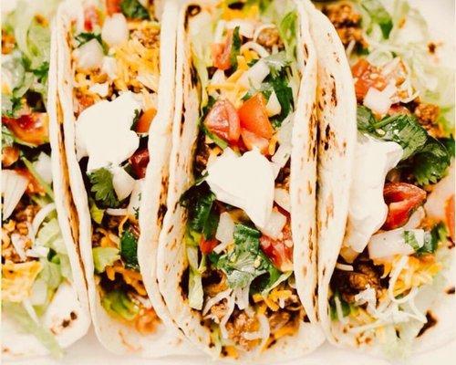 Tropical Tacos ( chicken, Beef, and Shrimp)